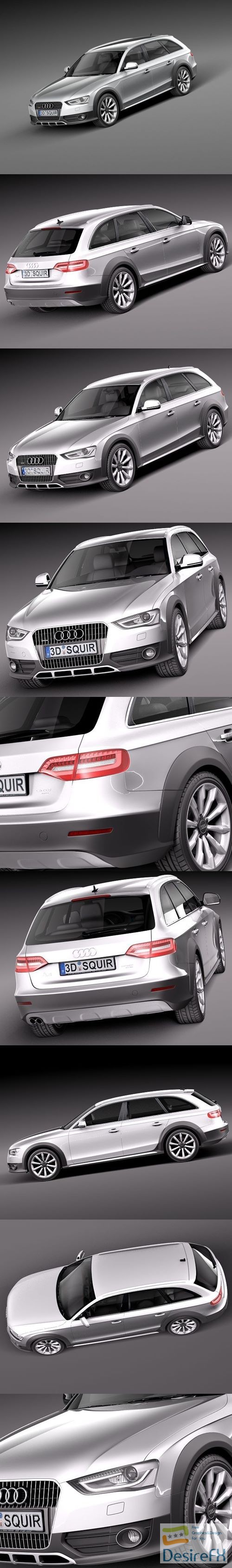 Audi A4 Allroad Quattro 2013 3D Model