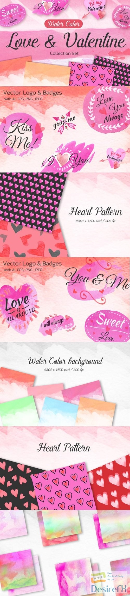 Love &amp; Valentine collection set