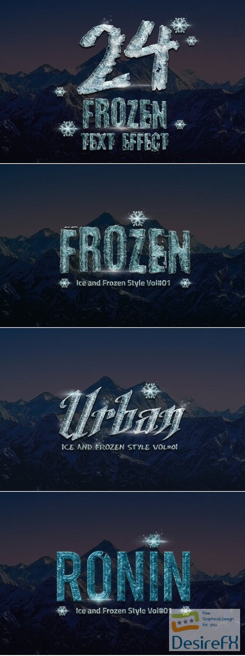 24 Frozen and Ice Text Effect - 1118495