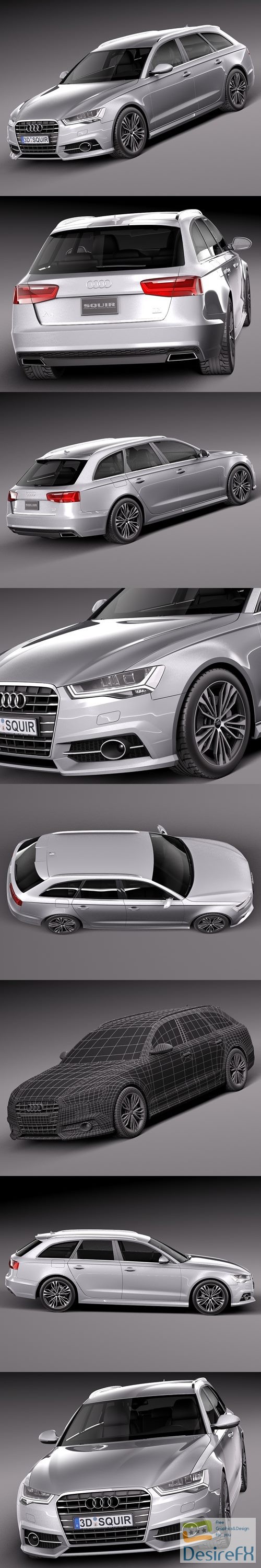 Audi A6 Avant 2015 3D Model