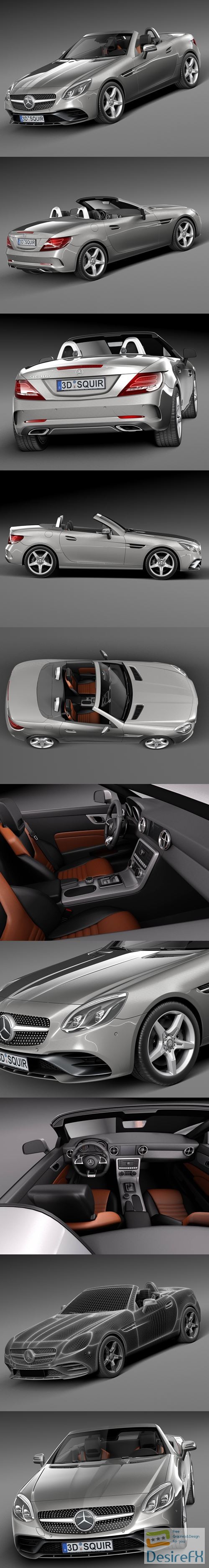 Mercedes-Benz SLC 2017 3D Model