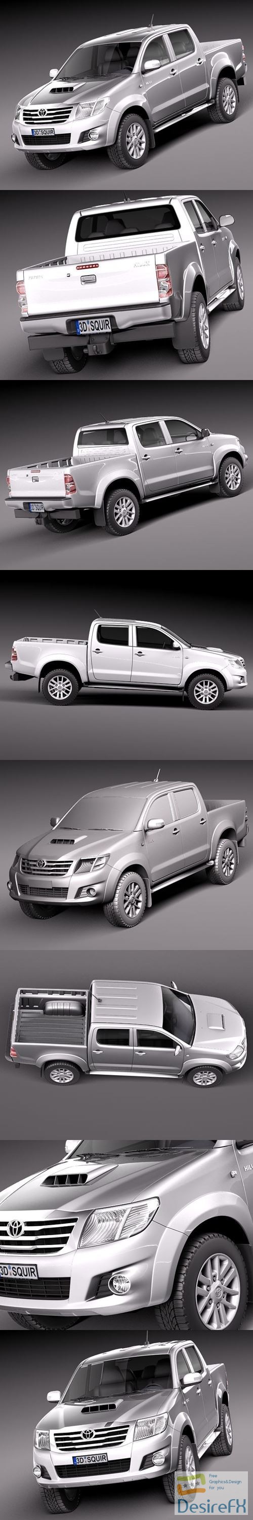 Toyota Hilux 2012 3D Model