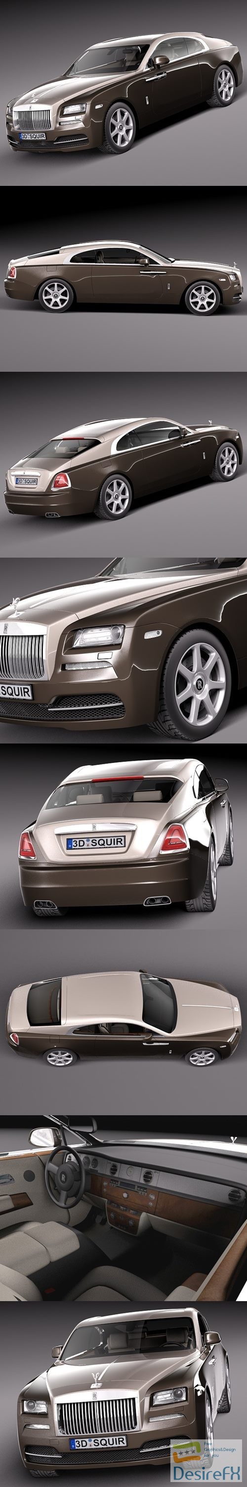 Rolls Royce Wraith 2014 3D Model