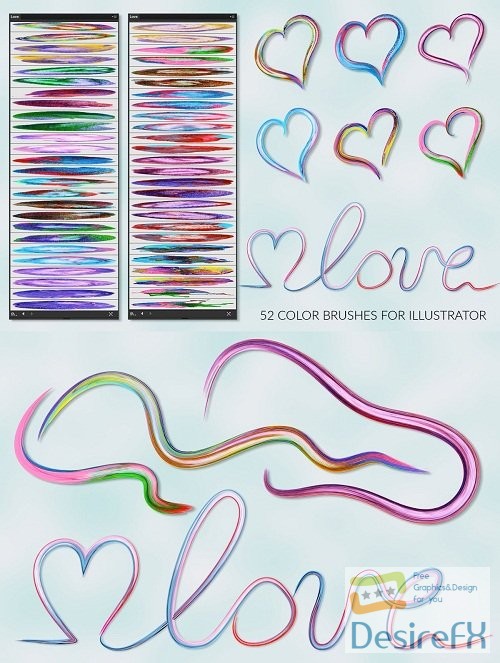 Love Brushes for Illustrator - 3591161