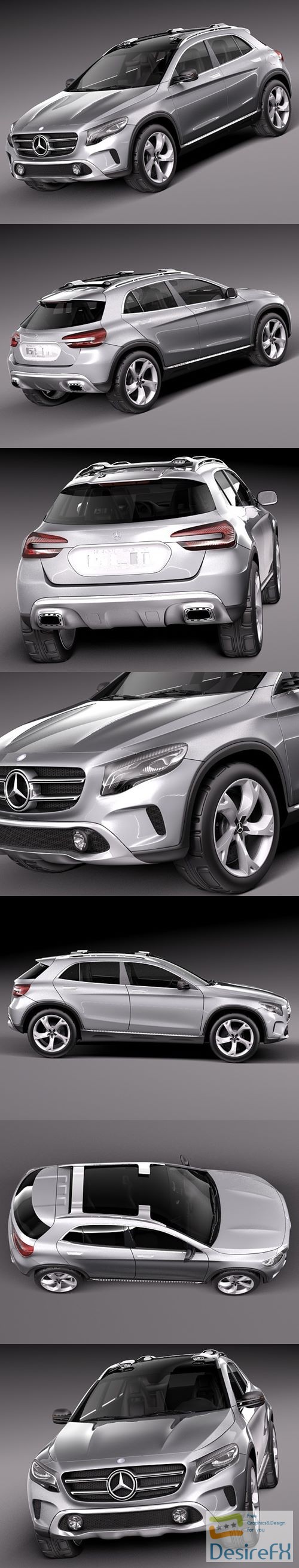 Mercedes Benz GLA Concept 2013 3D Model
