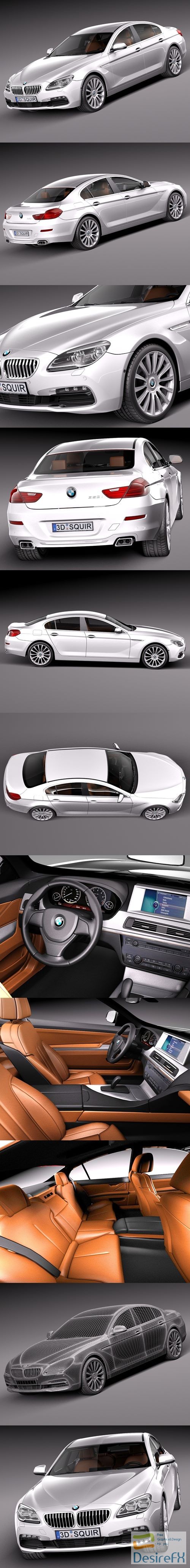 BMW 6-Series Gran Coupe 2015 3D Model