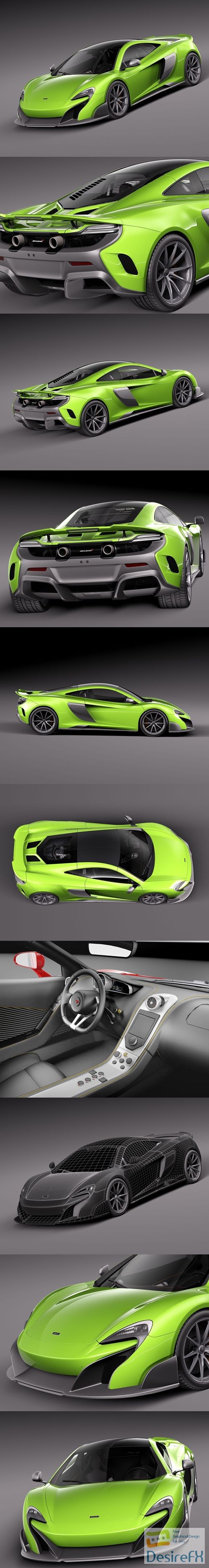 McLaren 675LT 2016 3D Model