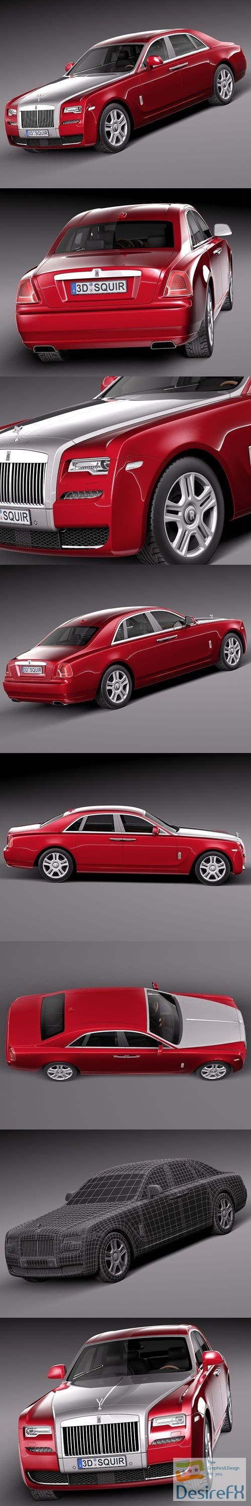 Rolls-Royce Ghost Series II 2015 3D Model