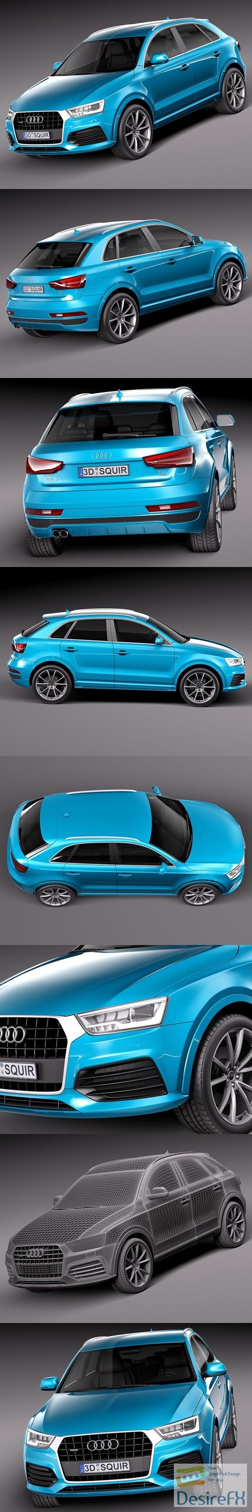Audi Q3 2015 3D Model
