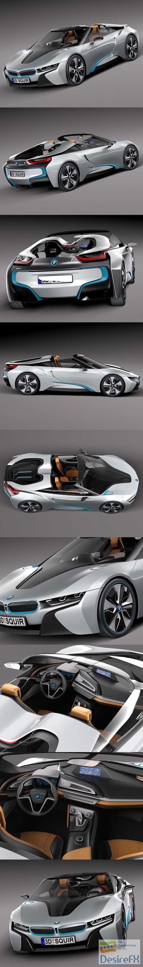BMW i8 Spyder Concept 2012 3D Model