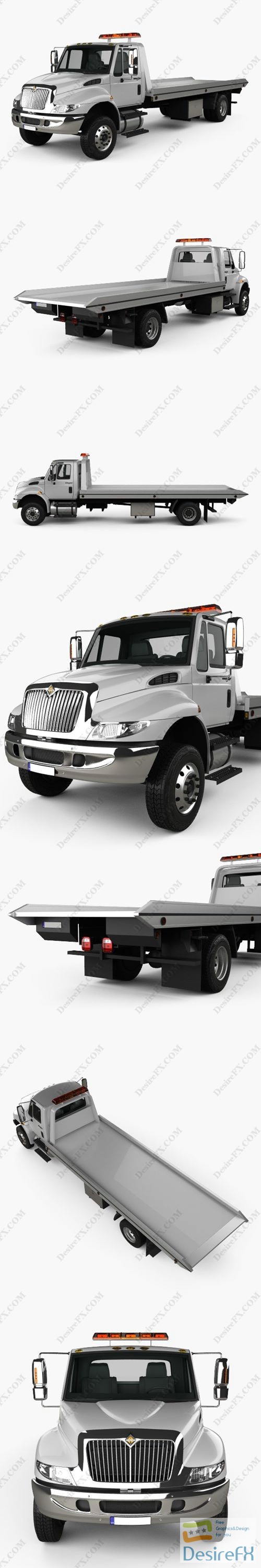 International DuraStar Tow Truck 2002 3D Model