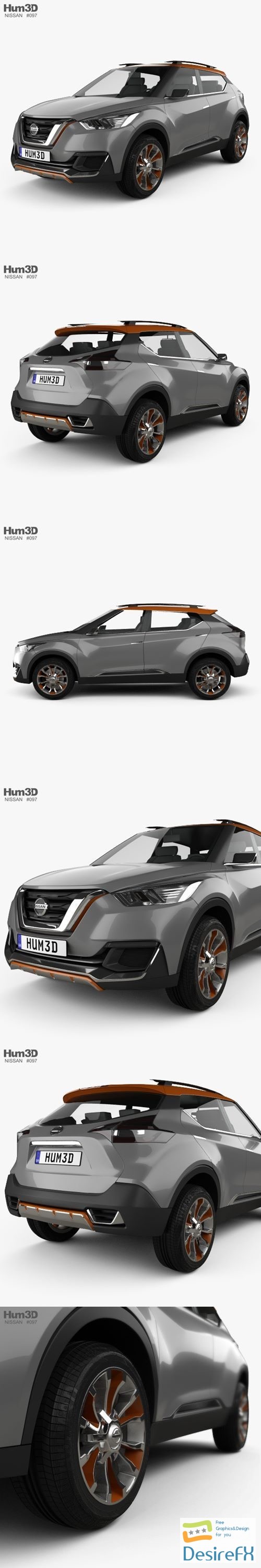 Nissan Kicks Concept 2014 3D Model