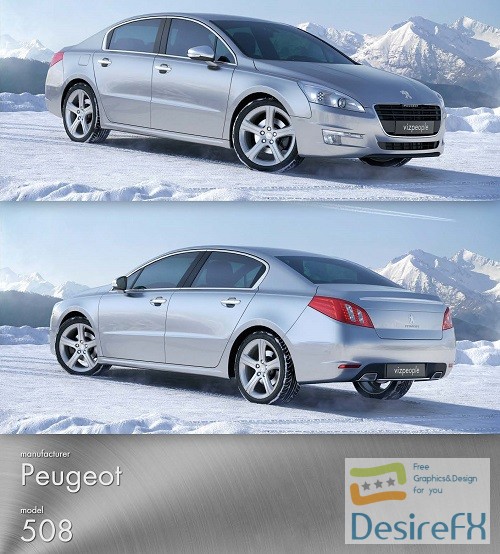 Peugeot 508 3D Model