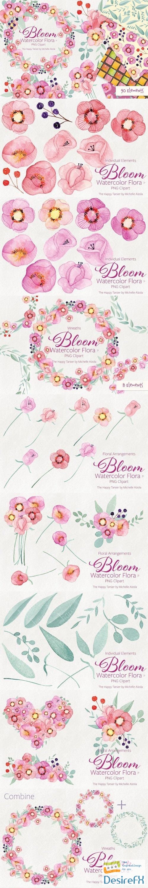 Bloom Watercolor Flora #31 - 2311881