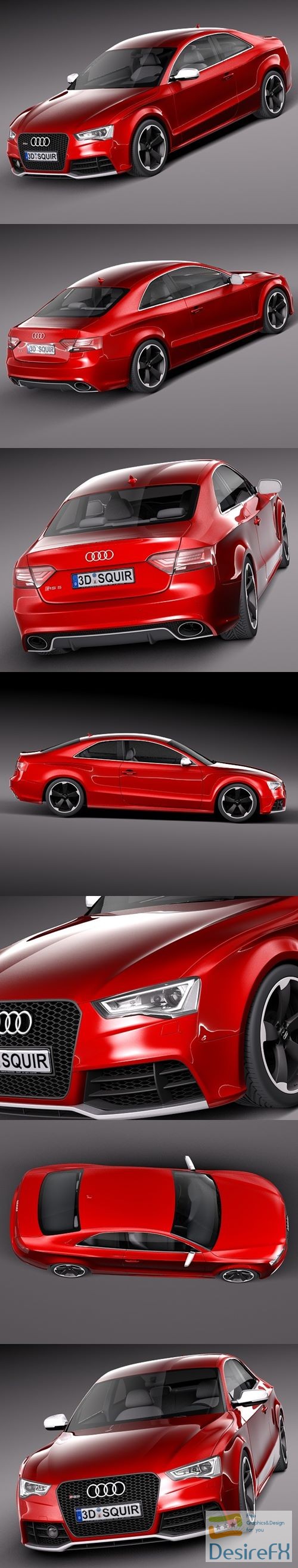 Audi RS5 2012 3D Model