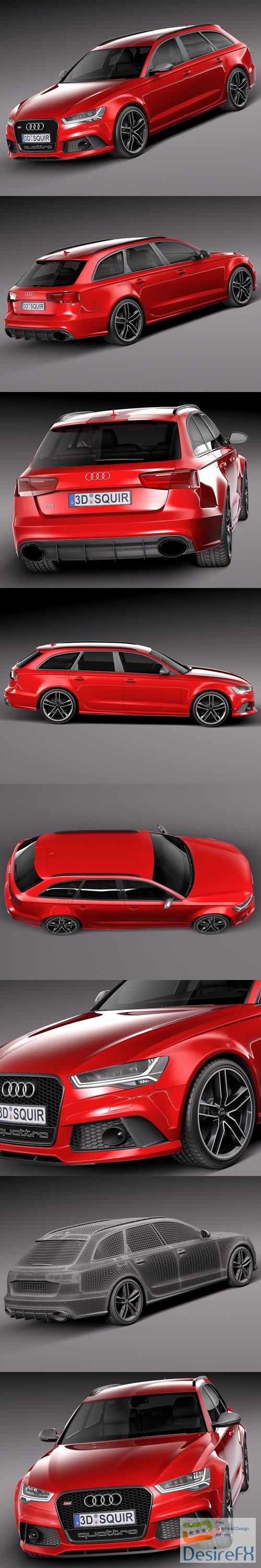 Audi RS6 Avant 2015 3D Model