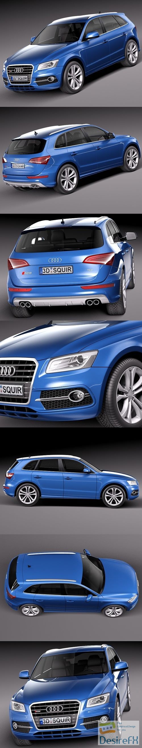 Audi SQ5 2013 3D Model