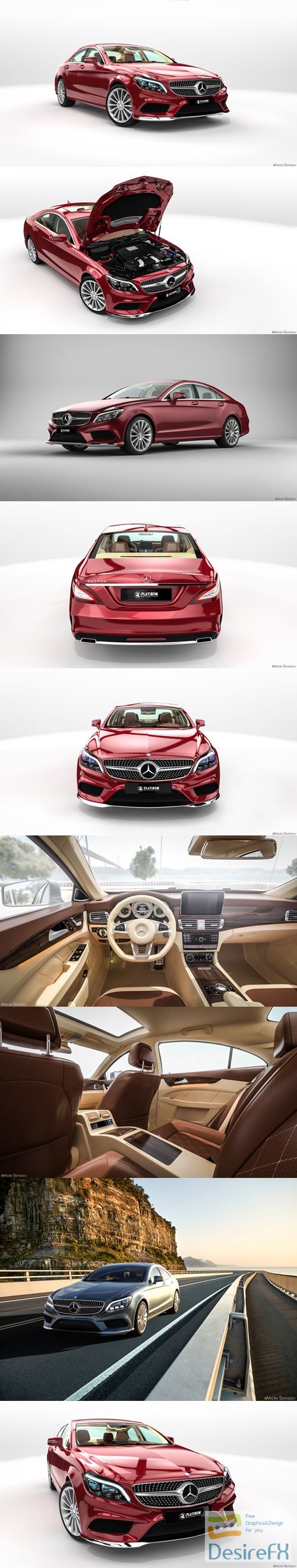 Mercedes-Benz CLS 500 2015 3D Model