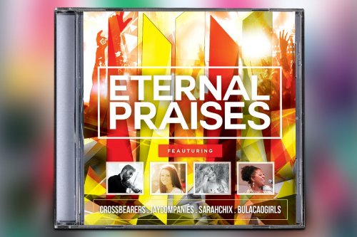 CreativeMarket - Eternal Praises CD Album Artwork 3168768