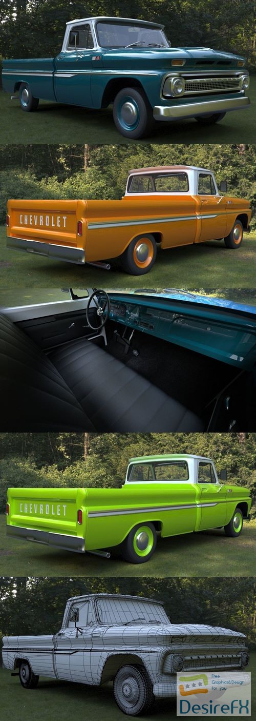 Chevrolet C10 1966 3D Model