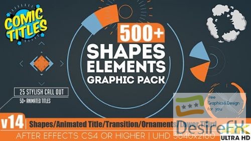 Videohive Shapes &amp; Elements Graphic Pack V14 12002012
