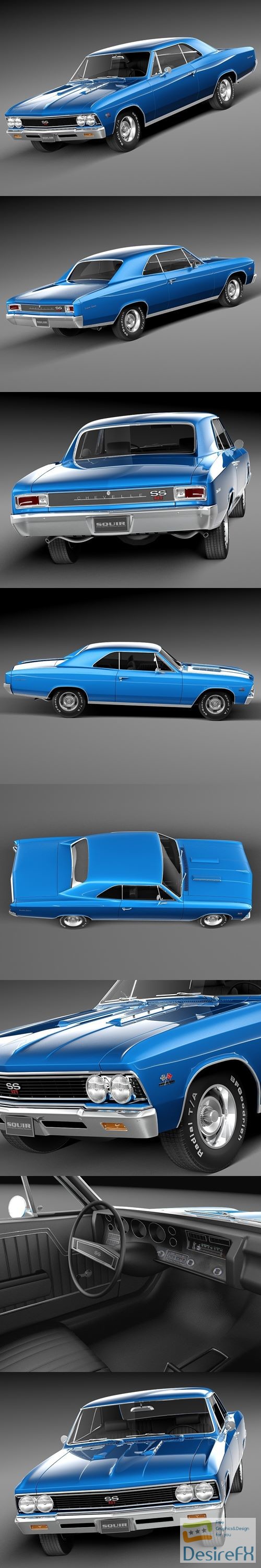 Chevrolet Chevelle SS 1966 3D Model