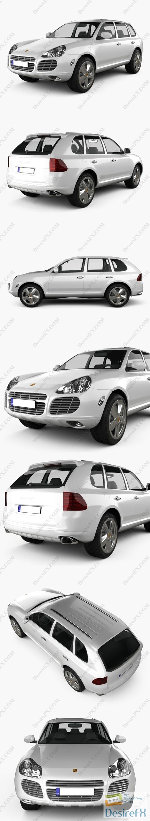 Porsche Cayenne S 2003 3D Model