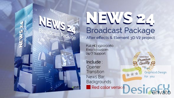 Videohive News 24 Broadcast Package 19152519