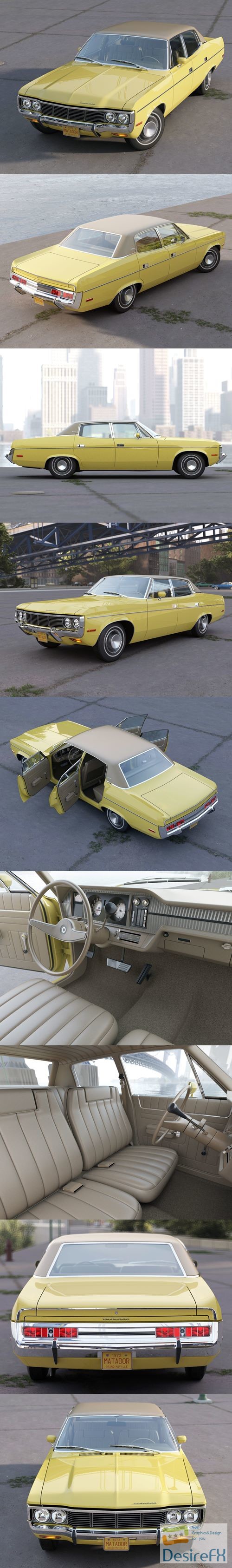 AMC Matador 1972 3D Model