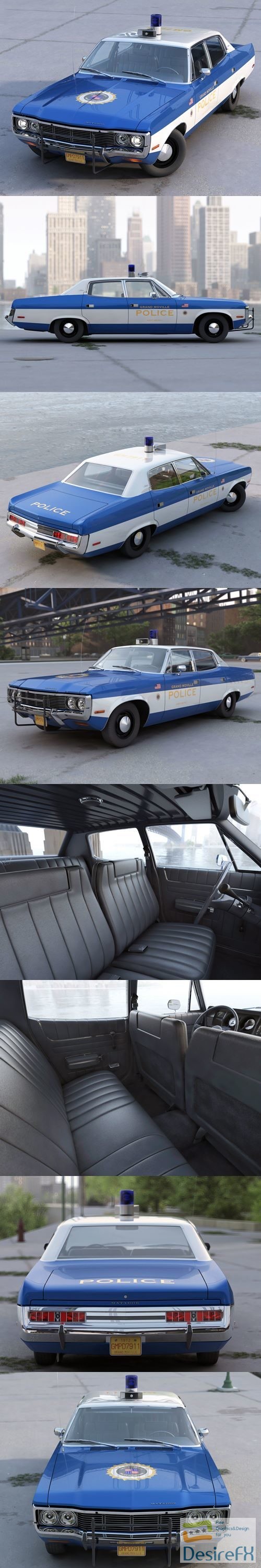 AMC Matador Police 1972 3D Model