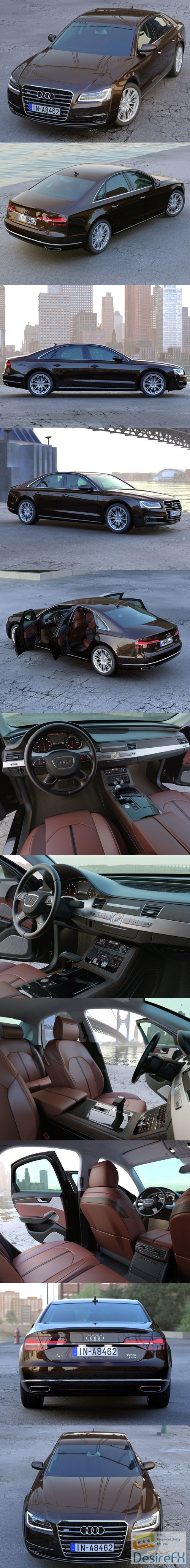 Audi A8 2014 3D Model