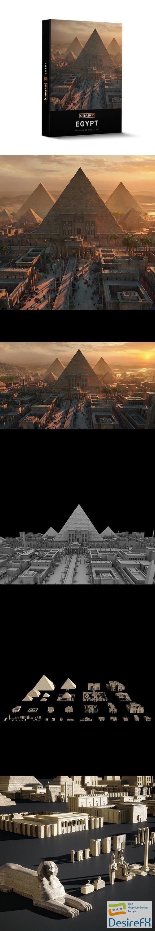 Egypt 3D Model by Kitbash3d