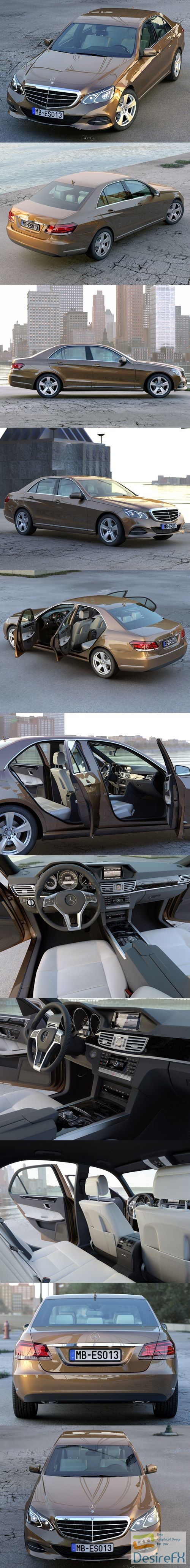 Mercedes Benz E class 2014 3D Model