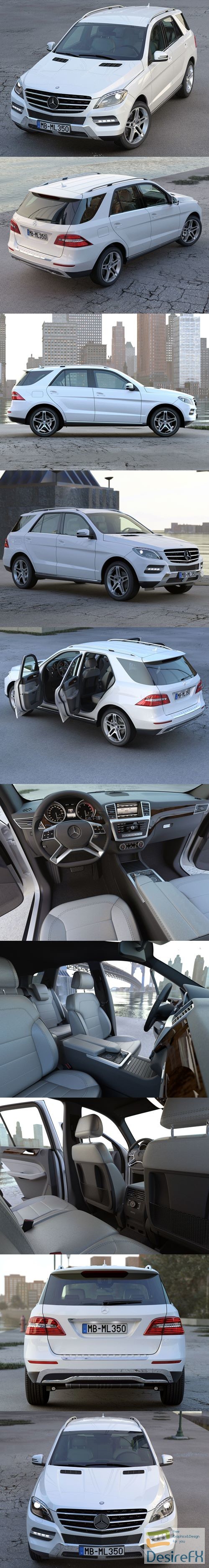 Mercedes Benz ML Class 2013 3D Model