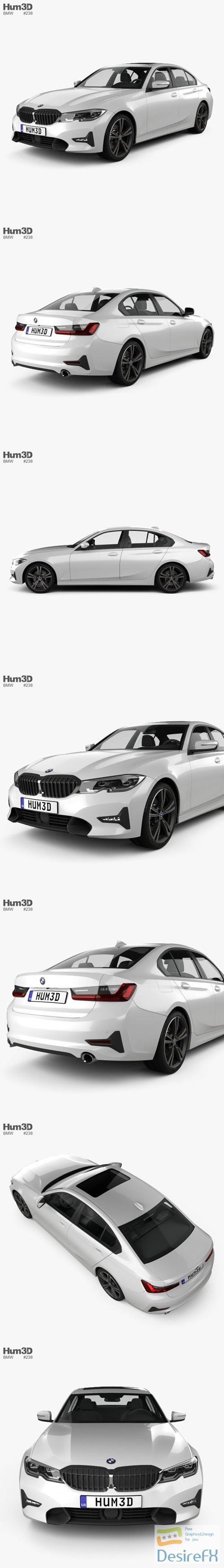 BMW 3 Series (G20) Sport Line sedan 2019 3D Model