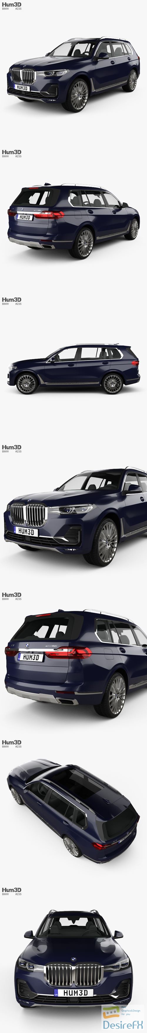 BMW X7 2019 3D Model