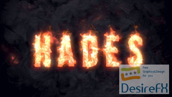 VideoHive Hades - Animated Fire Typeface 24271311