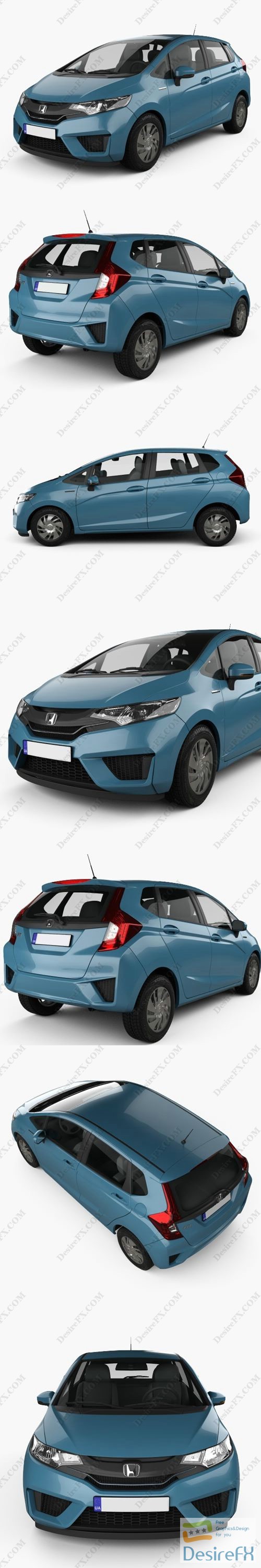 Honda Fit (Jazz) 2014 3D Model