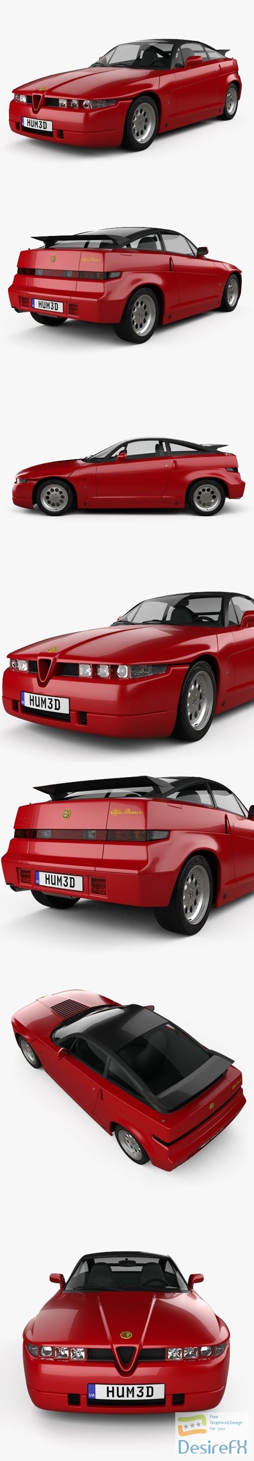Alfa Romeo SZ 1989 3D Model