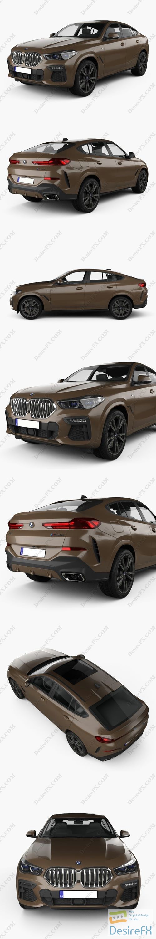 BMW X6 M sport 2020 3D Model