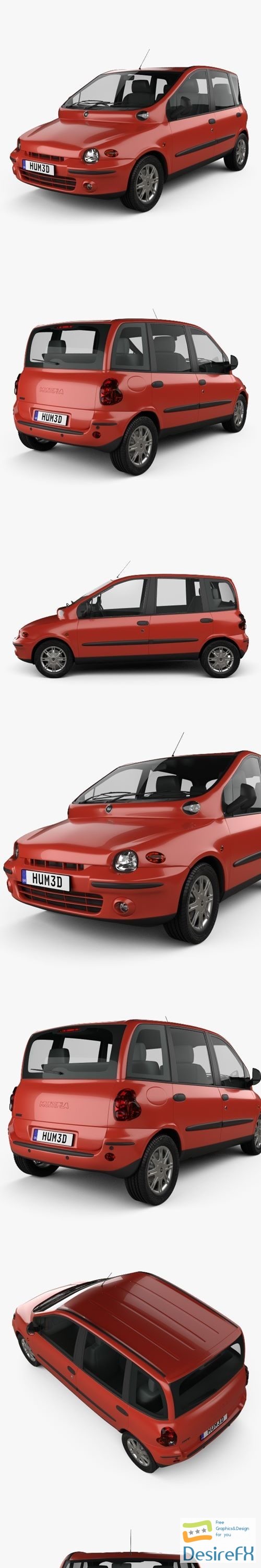 Fiat Multipla 1998 3D Model