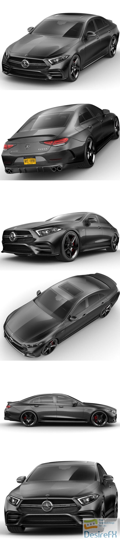 Mercedes CLS AMG 2019 Edition 3D Model