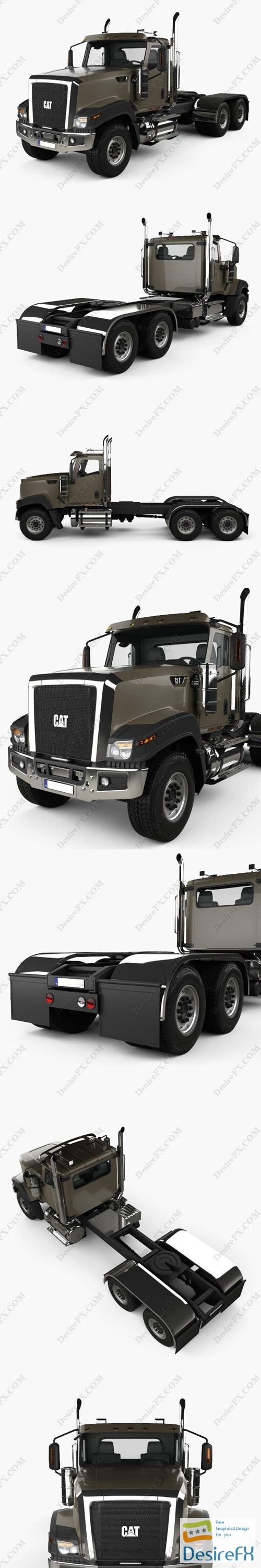Caterpillar CT 680 Tractor Truck 2015 3D Model