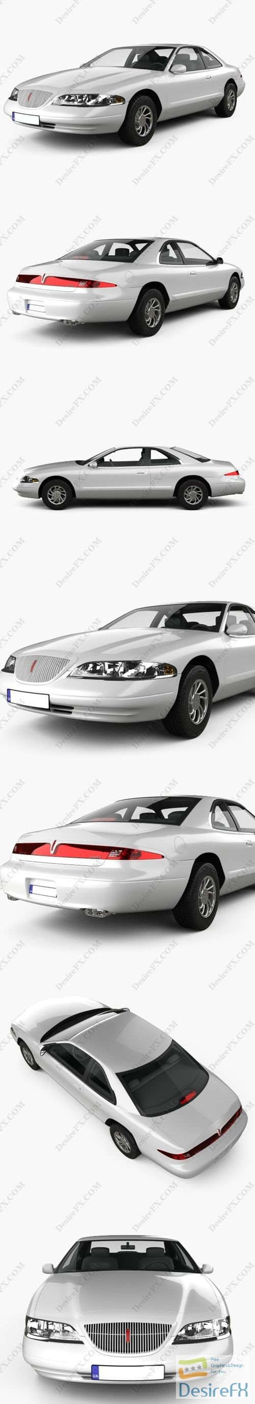 Lincoln Mark 1998 3D Model