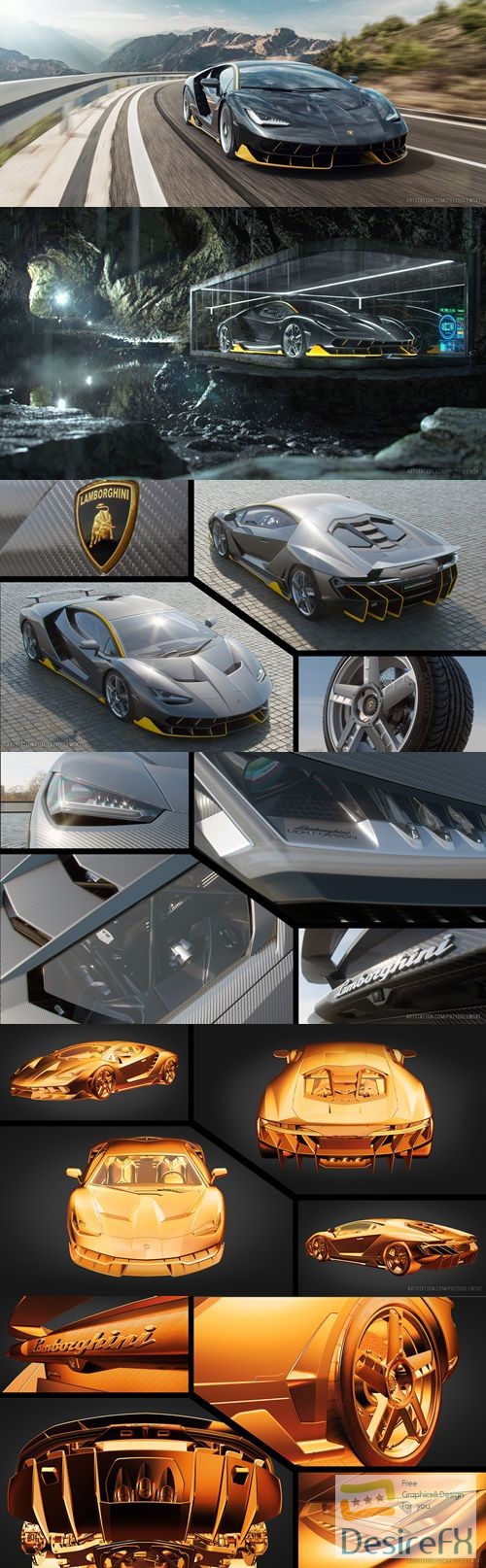 Lamborghini Centenario 3D Model