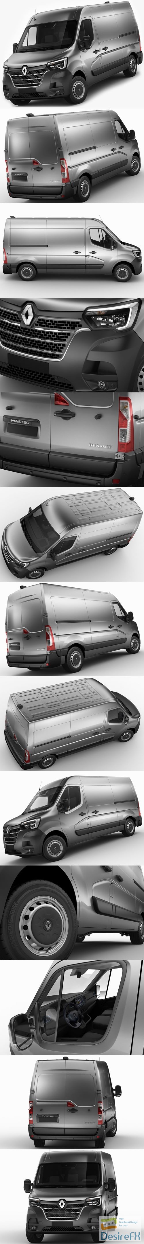 Renault Master Van L2H2 2020 3D Model
