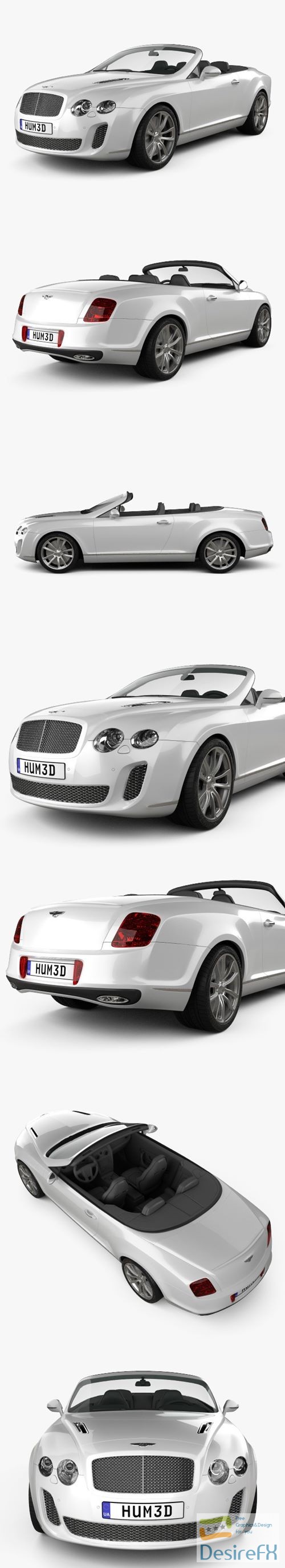 Bentley Continental Supersports convertible 2010 3D Model