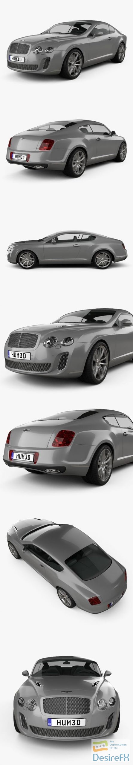 Bentley Continental Supersports Coupe 2010 3D Model