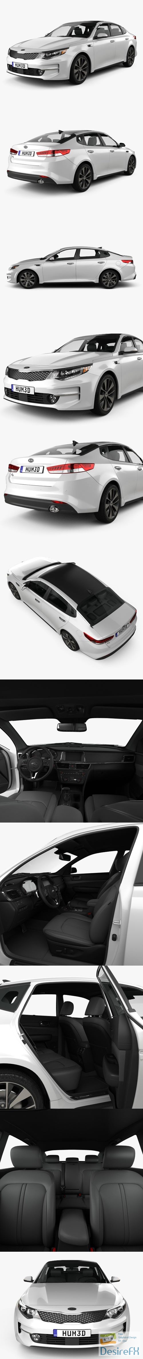Kia K5 MX with HQ interior 2016 3D Model
