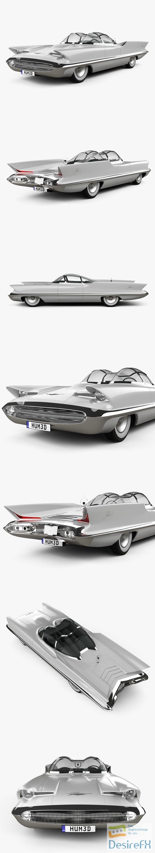 Lincoln Futura 1955 3D Model